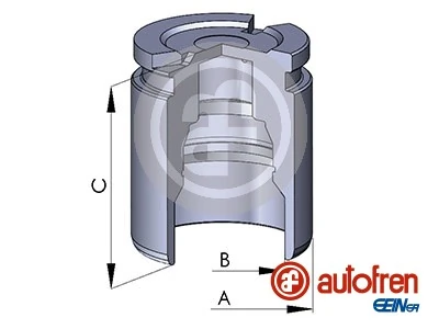 Piston, brake caliper